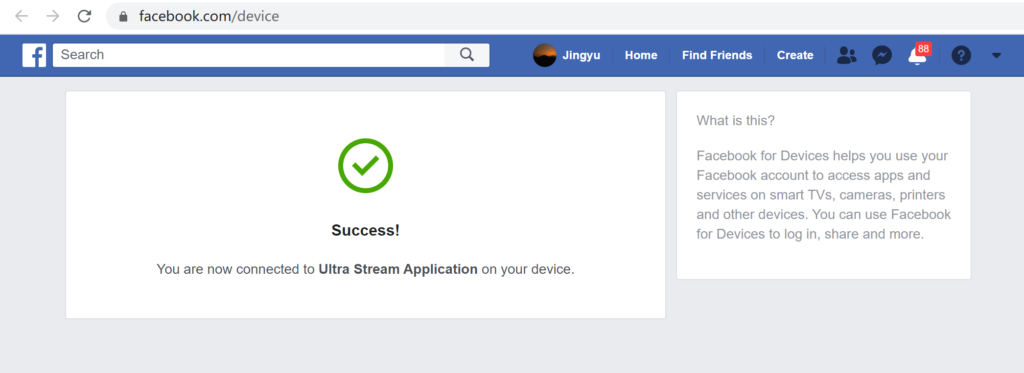facebook success for streaming setup